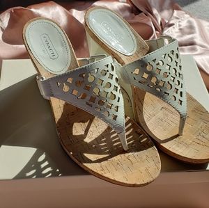 Coach Brookk OP Art Patent - White